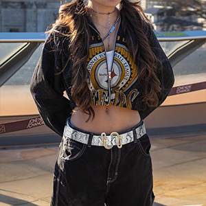 snake print belt for women