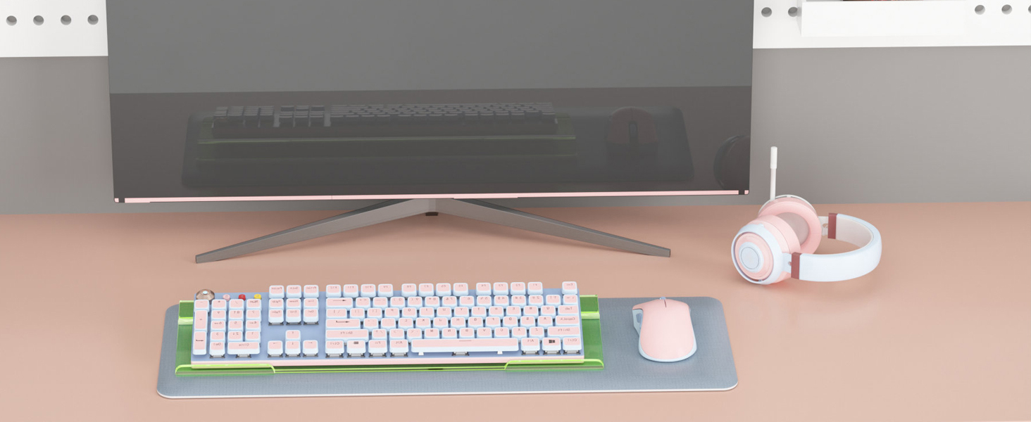 Acrylic Tilted Computer Keyboard Holder