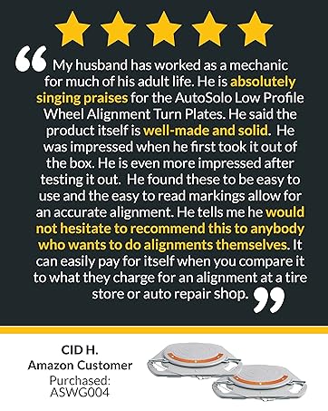 wheel alignment turn plates reviews