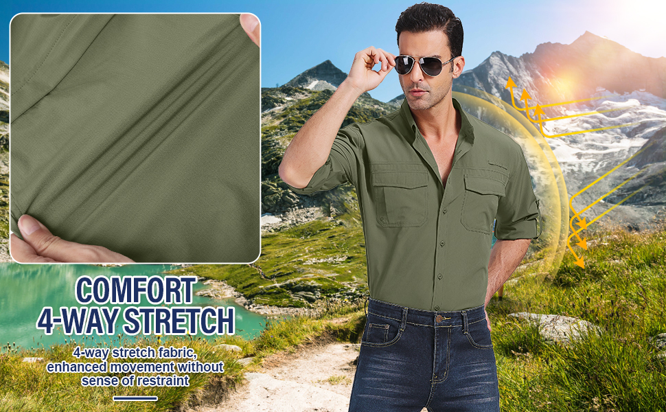 mans sunshirt mens uv fishing shirt Mens sun shirts mens uv fishing shirt safari clothes for men
