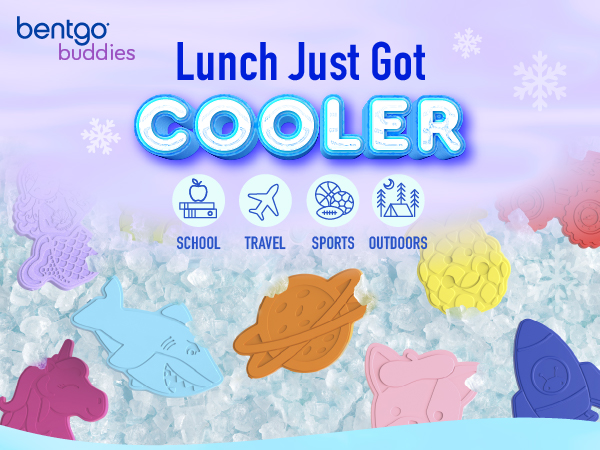 bentgo buddies slim ice packs for school travel sports outdoors kids ice packs for lunch thin