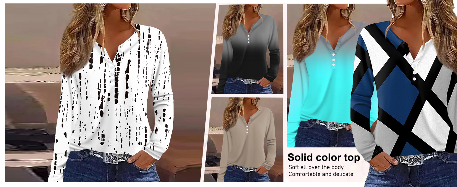 long sleeve shirts for women fall fashion