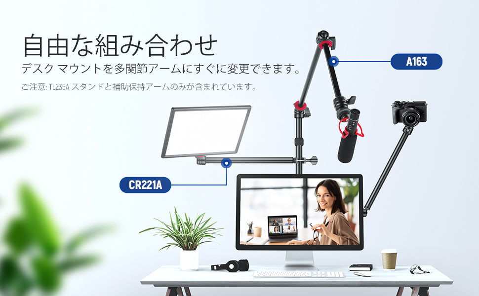 AQUOS 2T-C19AD 2018年製 デスクマウントアーム セット AQUOS 2T-C19AD