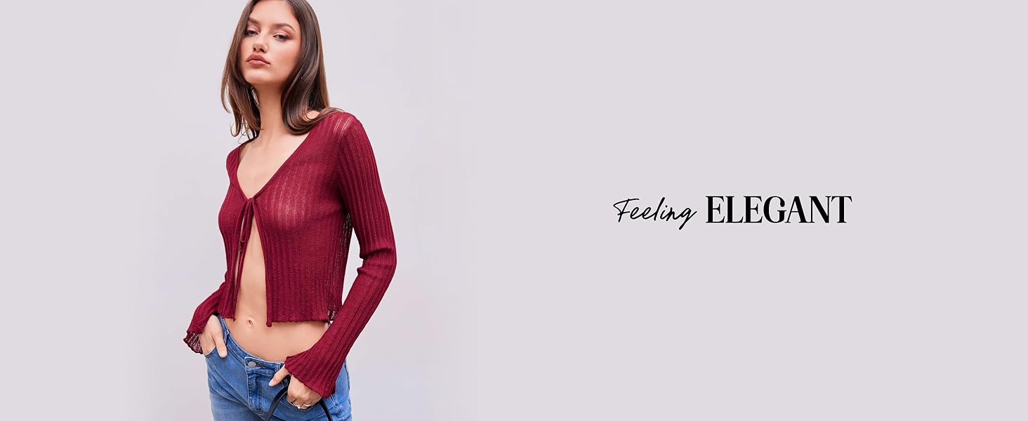 tie front cardigan sweaters trendy womens