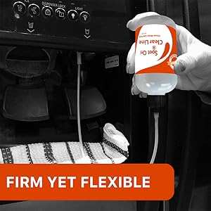 Clear Line - Frozen Refrigerator Water Line Tool - Patented Innovative New System - Large Hot Water Reservoir - 36 inch Firm Flex Tube - Made in The USA 6 Firm