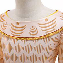 dolores Encanto Costume Dress Kids Party Cosplay Clothes Summer Dress Outfit With Bag accesseries