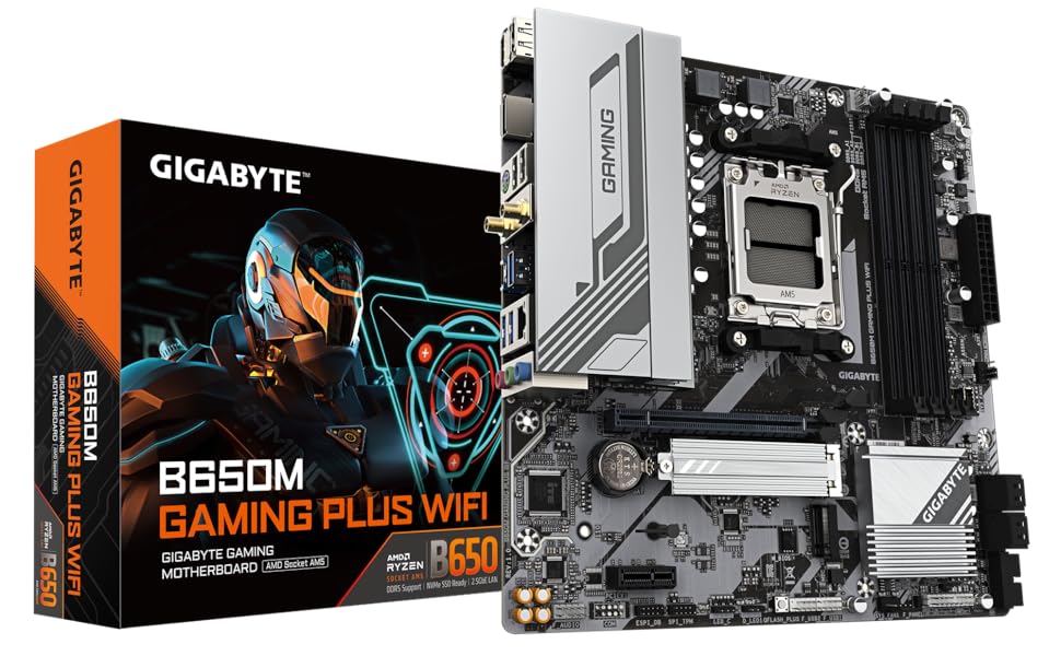 Amazon | GIGABYTE B650M GAMING PLUS WIFI AMD Ryzen 9000/8000