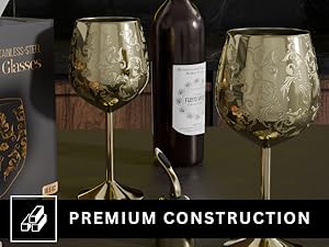 Stainless Steel Wine Glass