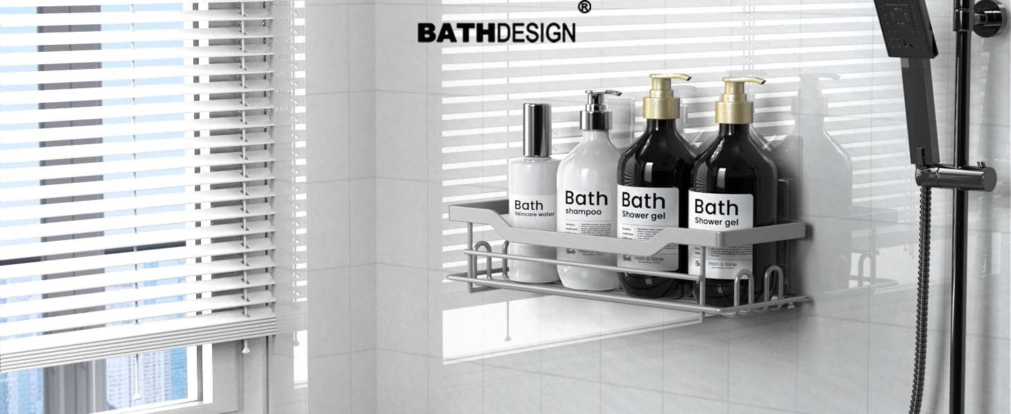 Single Nickel Shower Caddy