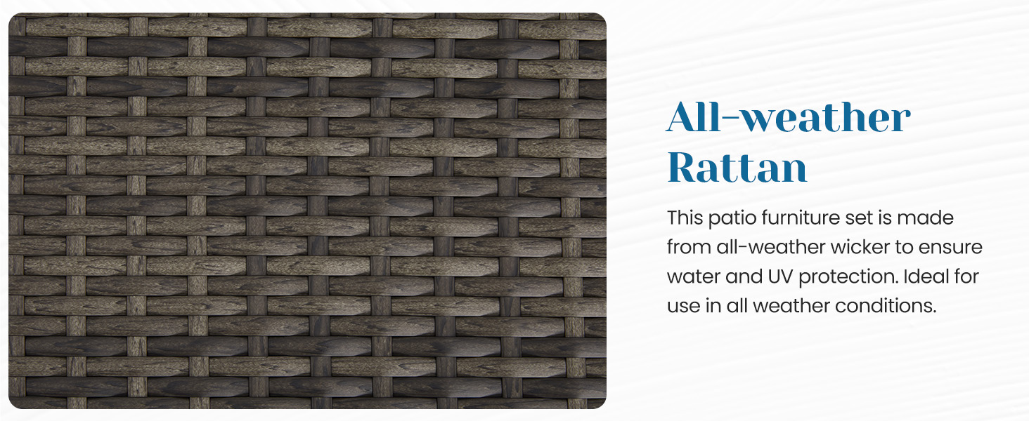 Patio Chairs Conversation Sets with Sofa 