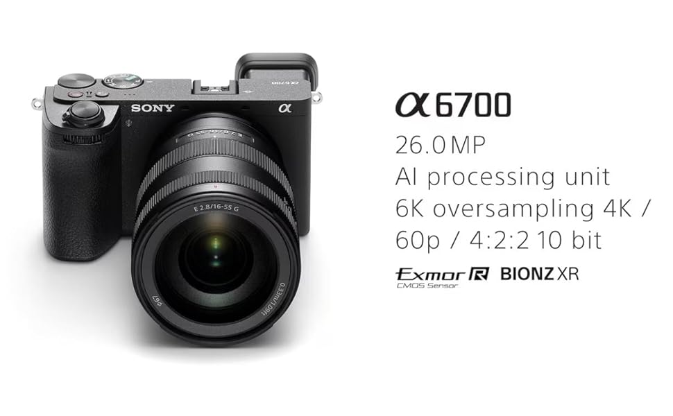Amazon Canada: Sony Alpha 6700 – APS-C Interchangeable Lens