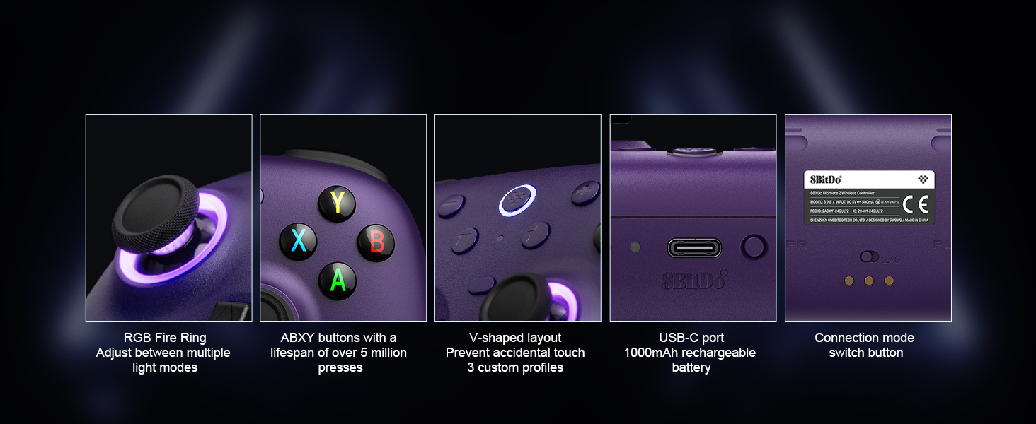 Amazon.com: 8BitDo Ultimate 2 Wireless Controller for Windows, Android ...