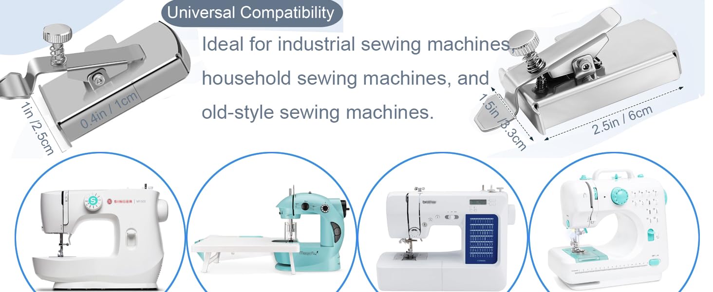 Seam Guide Set Upgraded Universal Attachment Hemmer Sew Guide
