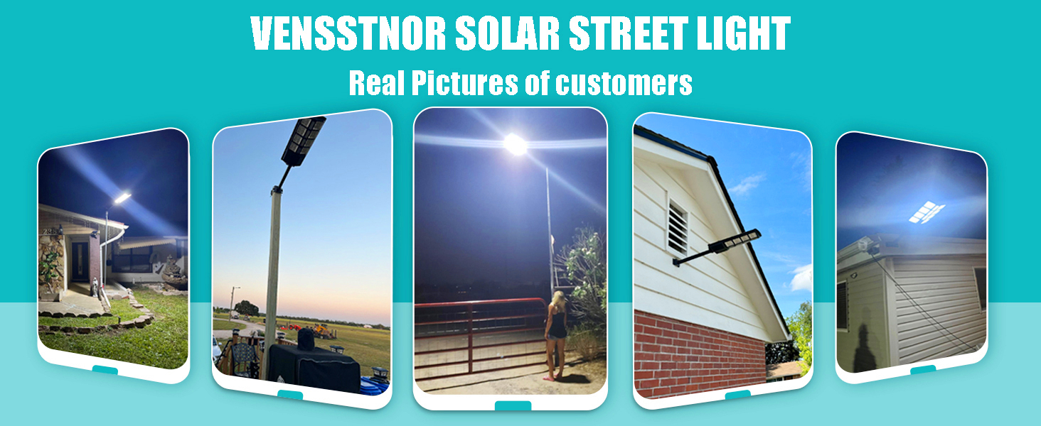 solar street lights outdoor dust to dawn