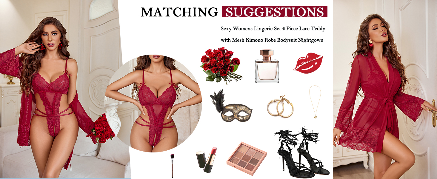 lingerie with robe nightgown