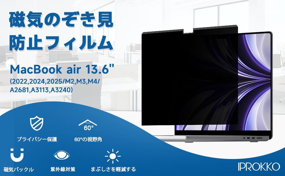 Amazon.co.jp: IPROKKO MacBook Air 13/13.6(2022/2024/2025, M2