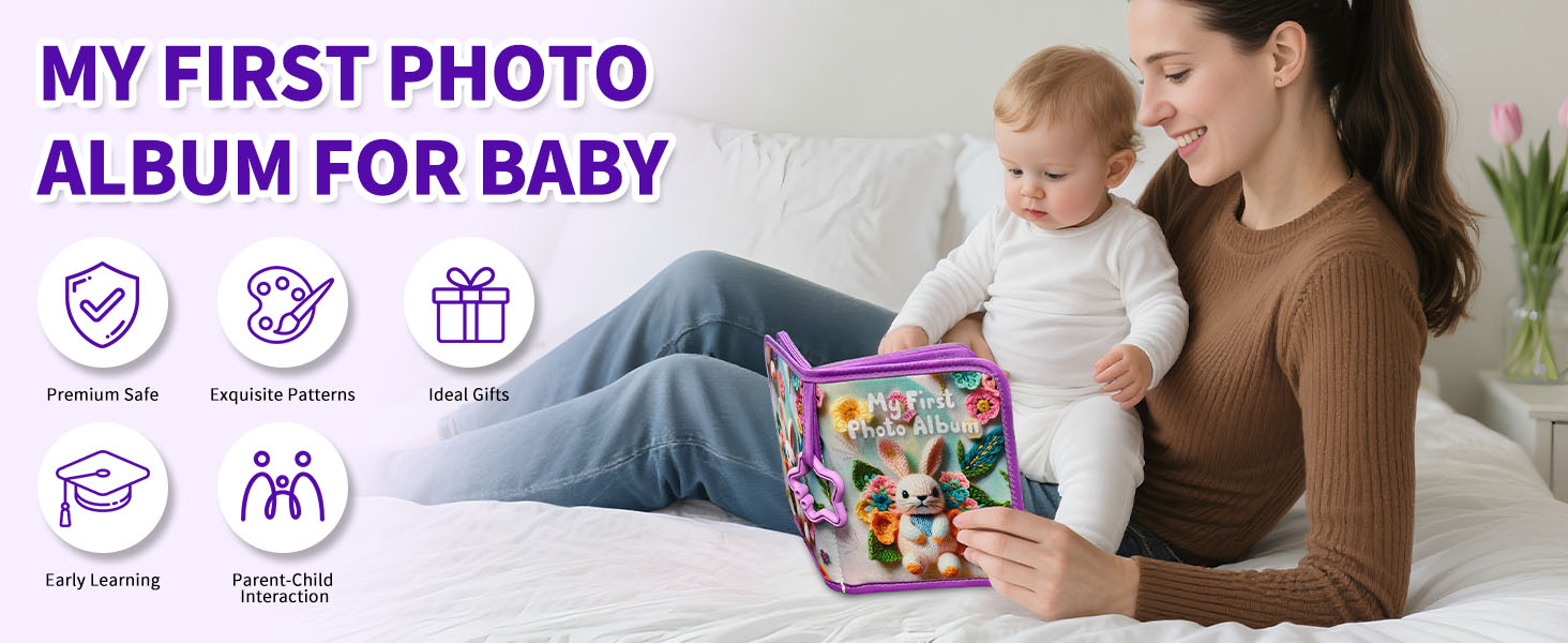 soft photo album for baby