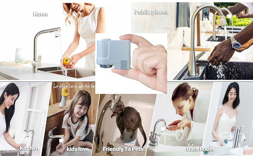 YICI Touchless Faucet Adapter Smart Sensor Faucet for Kitchen Bathroom