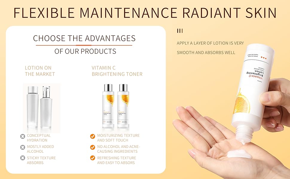 Vitamin C Lotion Moisturizer Face Cream Moisturizer for