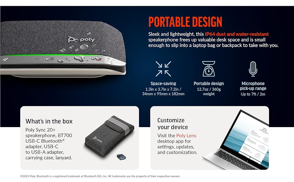 Amazon.com: Poly Sync 20+ Personal Portable Bluetooth