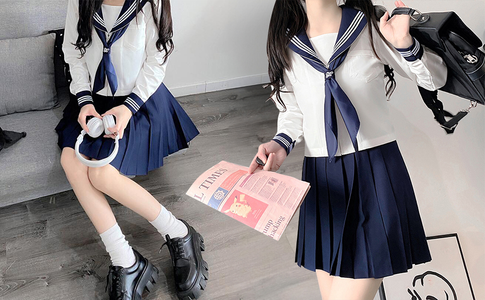 Amazon.co.jp: [ANGELCITY] JK制服 3点セット 女子中学生 高生