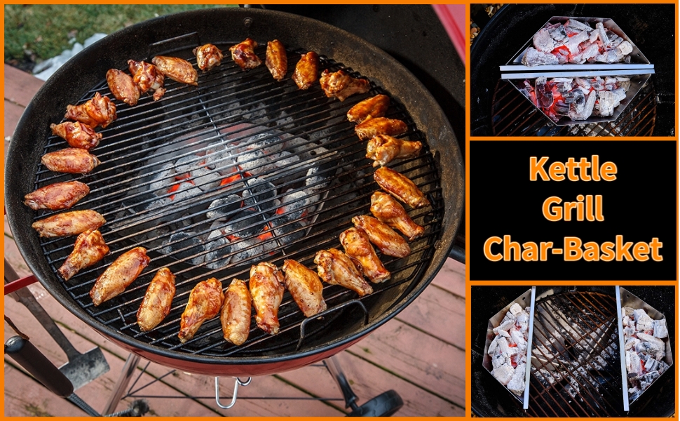 STANHERD Stainless Steel Charcoal Briquette Basket for