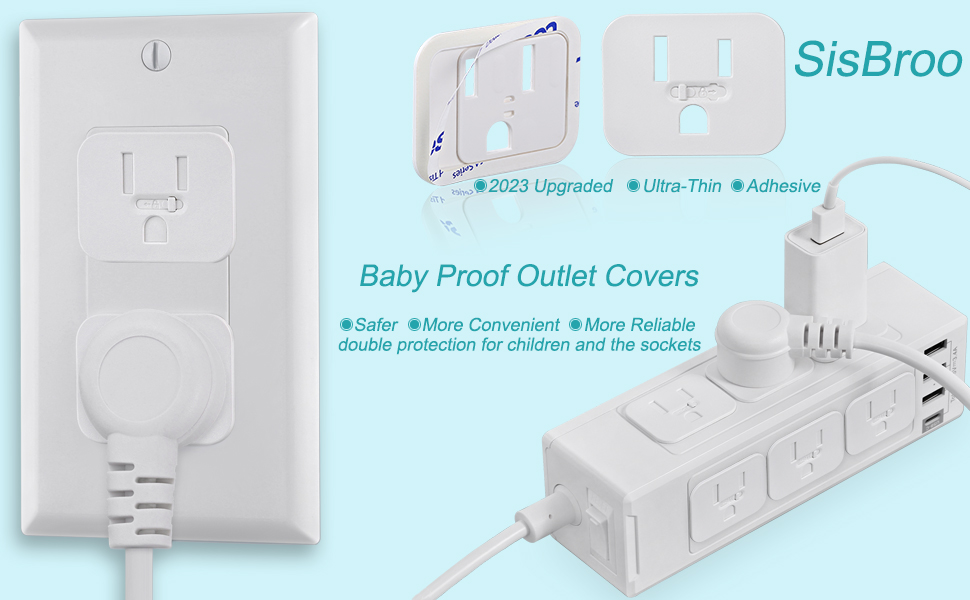 SisBroo Safety Outlet Covers Baby Proofing