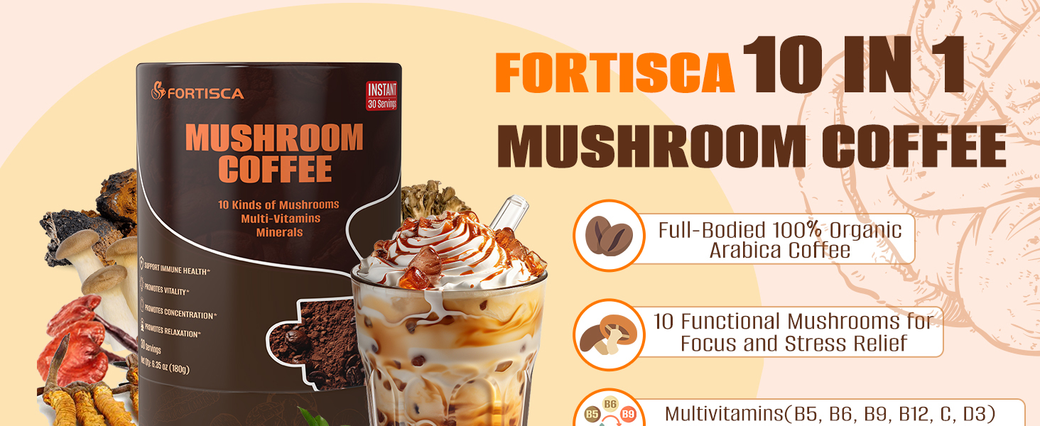 FORTISCA 10 IN1 MUSHROOM COFFEE