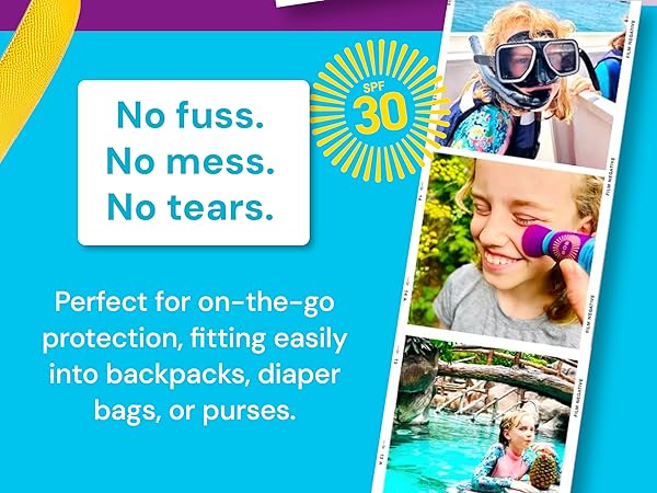 beach infant no tears no mess brush on kids hair sunscreen clean
