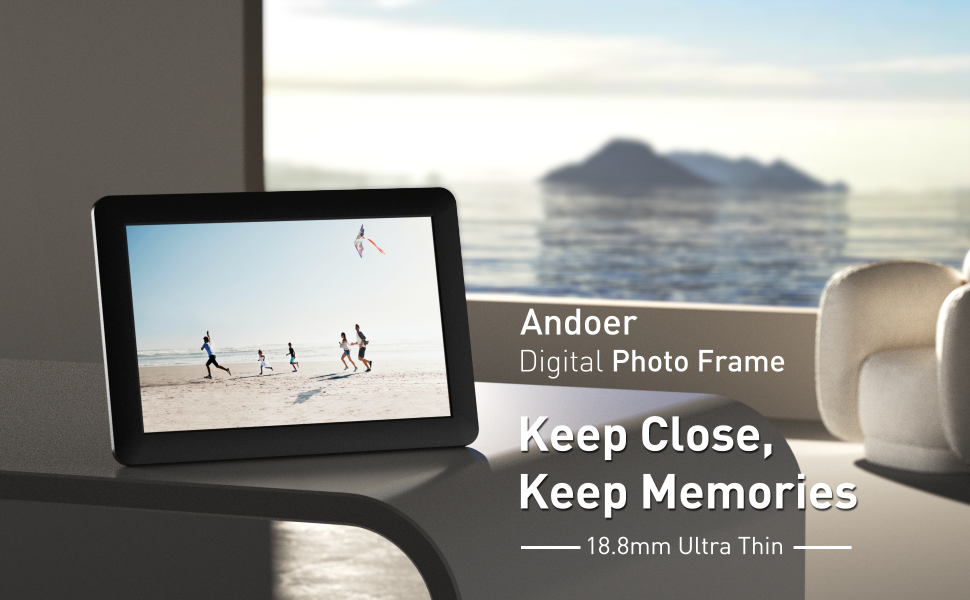 Frameo Digital Picture Frame WiFi,10.1Inch Smart Digital