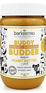 dog peanut butter, buddy budder, pumpkin peanut butter, pooch pancakes, slobber stix