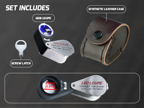 10x illuminated jewelers loupe