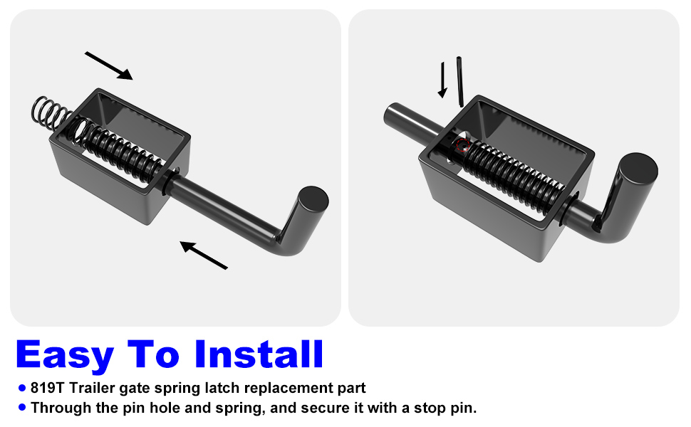 819T Trailer Gate Latch Kit for CarryOn Utility Trailers