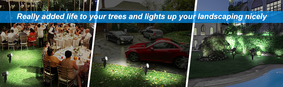 CREPOW Solar Spot Lights Outdoor