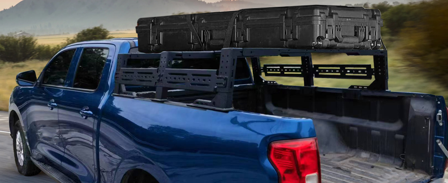 Partree 16.14"21.65" High Overland Bed Rack for FullSize