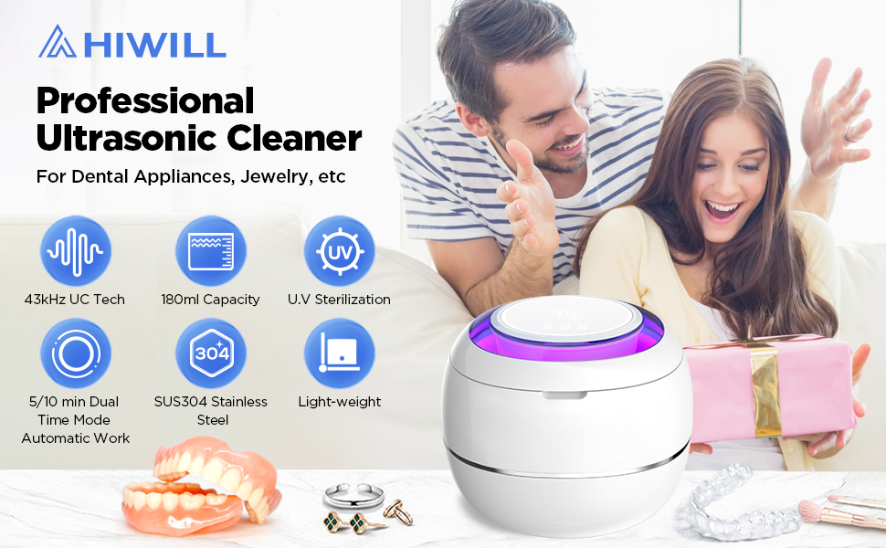 Ultrasonic Cleaner Retainer Cleaning Machine 43kHz Ultra Sonic Cleaner Pod for