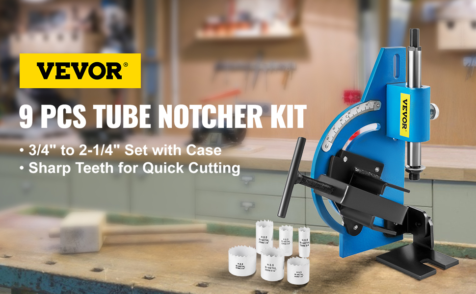 tubing notcher for drill press