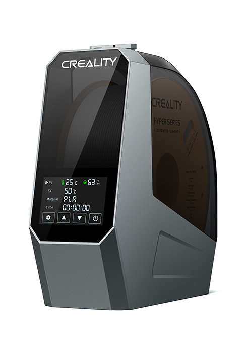 2025 New Creality Space PI Filament Dryer Plus Christmas Gifts, Dual-Spool 3D Printing Filament Dryer Box, Adjustable Temp 45℃-70℃, 360° Hot-Air & Real-Time Humidity Monitor, 12 Filament Presets 16 Dryer box space pi