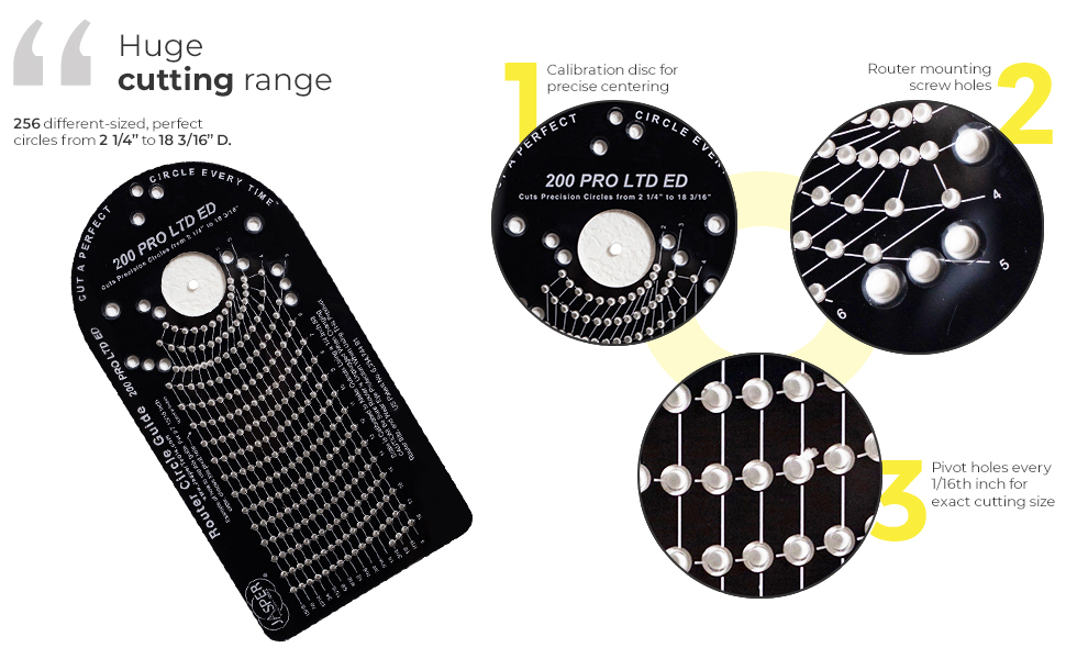 Jasper 200 PRO Circle Cutter Router Jig Router Circle Cutting Jig