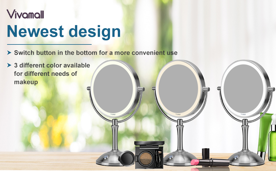 hardwired lighted makeup mirror