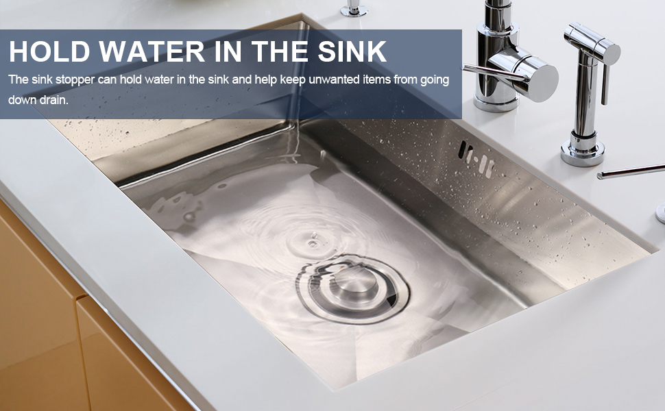 RQYEKDO Kitchen Sink Stopper,31/2 inch Universal Sink Plug