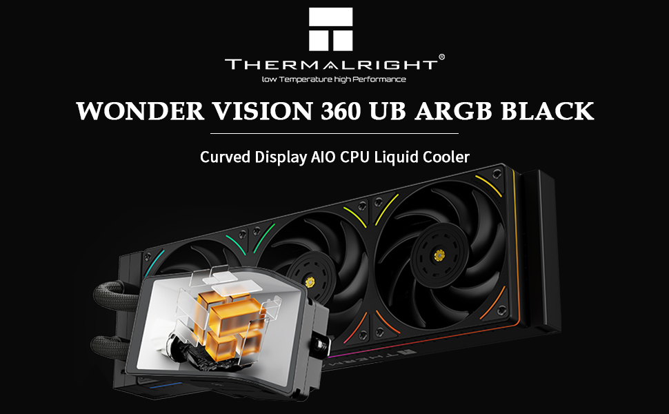 Amazon.com: Thermalright Wonder Vision 360 UB ARGB Black CPU