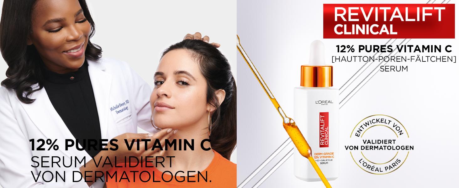 loreal paris vitamin c serum für einen straffen und ebenmäßigen teint