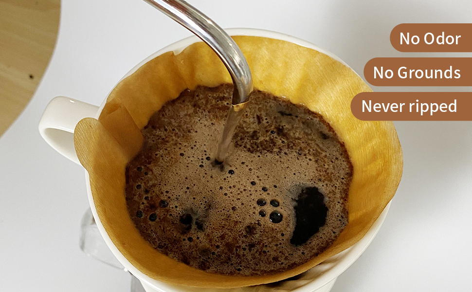 CAFEGENS 4 Coffee Filters, 200 Counts Coffee Filters 812