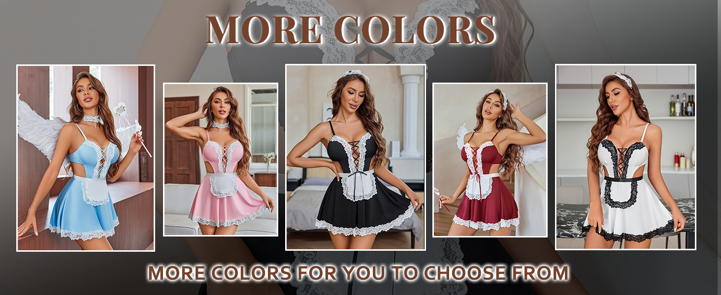 Avidlove Womens Sexy Maid Roleplay Lingerie Costume Outfits