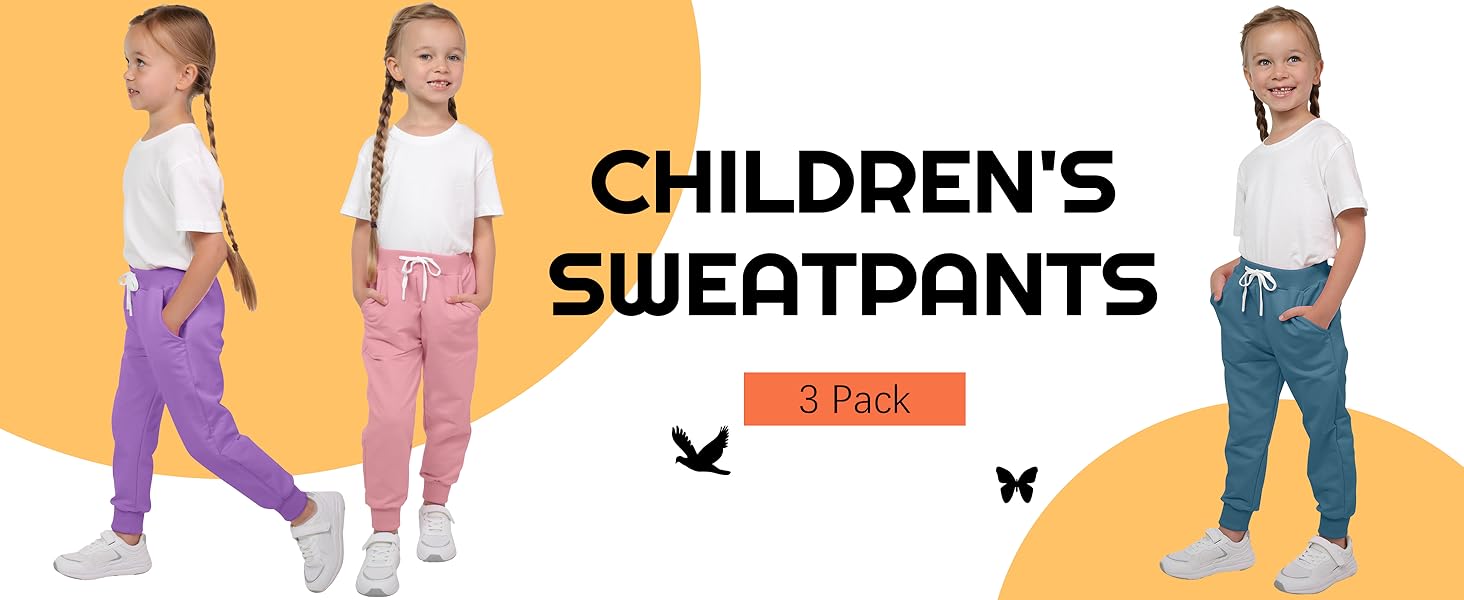 Toddler Girls Boys Sweatpants