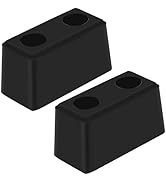 2-Pack Heavy Duty Rubber Bumper Blocks USA Made Industrial Dock Buffers – 6x3x3 Perfect for Truck...