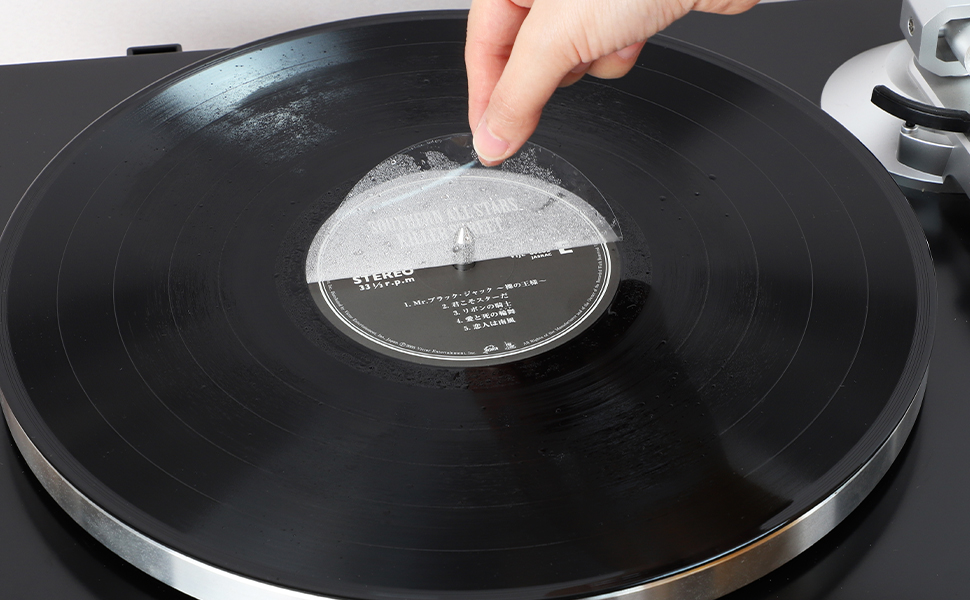 SpinArt 20PCS Vinyl Record Label Protector Film, Premium
