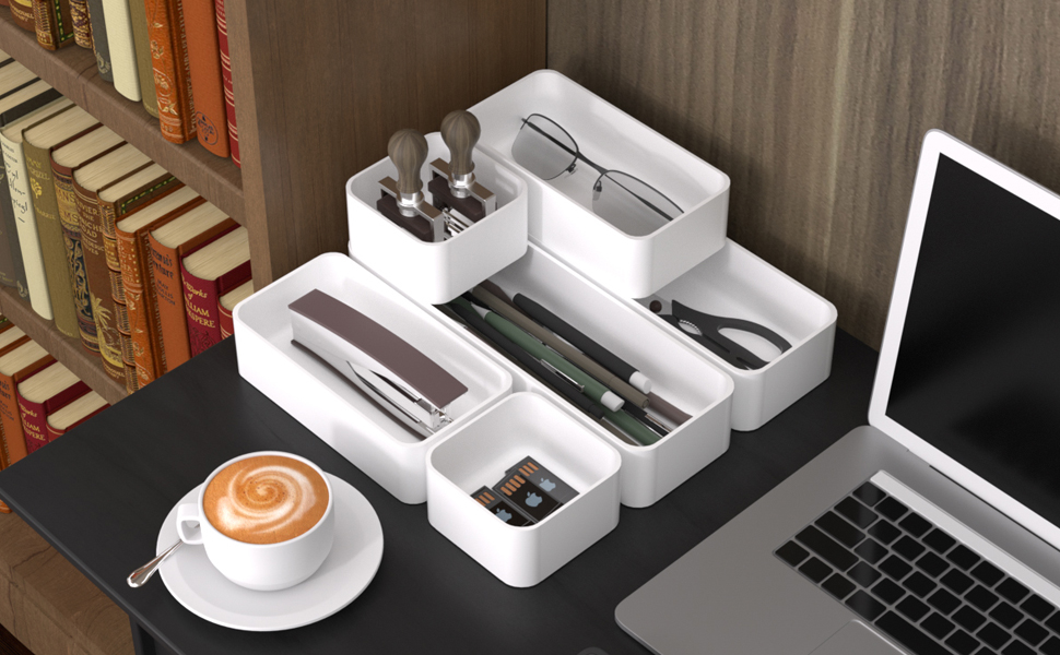 CHANCETSUI 6Piece Stackable Drawer Organizer Set