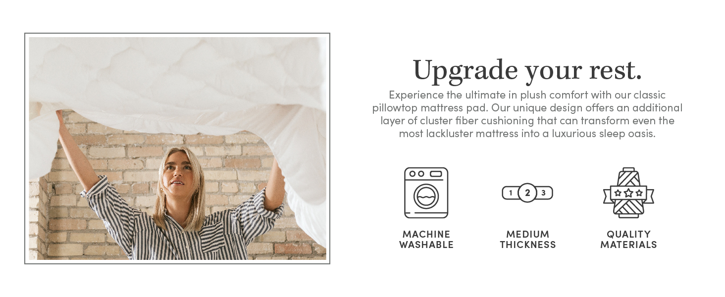 ExceptionalSheets Pillow Top Mattress Pad Found in